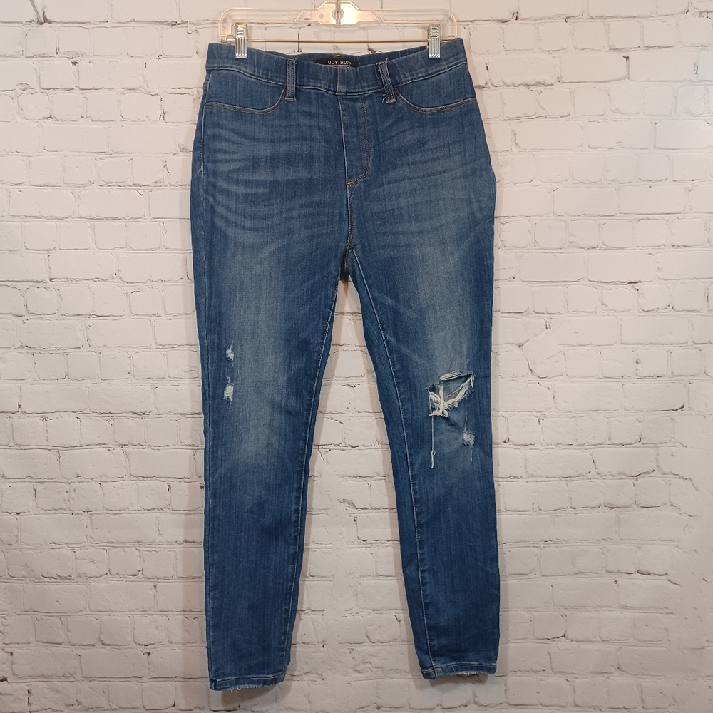 Judy Blue Skinny Fit Jeans Distressed